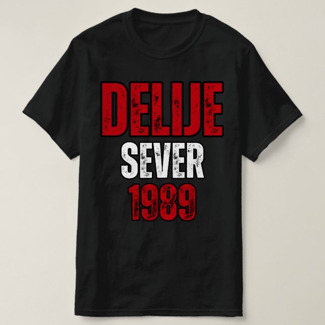 Crveno Beli Delije Sever 1989 T-Shirt (Design Front)