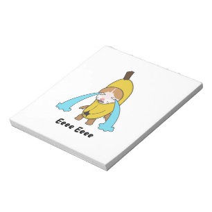 Cry Banana Sad Crying Cat Meme Eee Eee Shirt Notepad