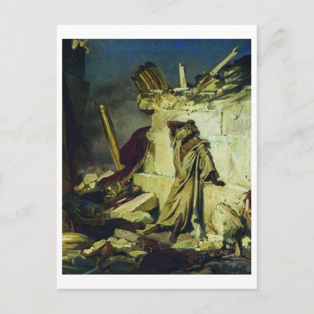 Cry of prophet Jeremiah Postcard (Front)