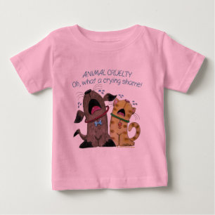 Crying Dog and Cat –What a Crying Shame Baby T-Shirt