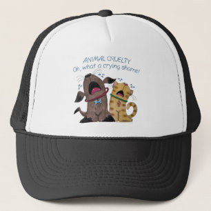 Crying Dog and Cat –What a Crying Shame Trucker Hat