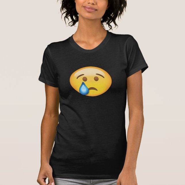 Crying Face Emoji T-Shirt (Front)