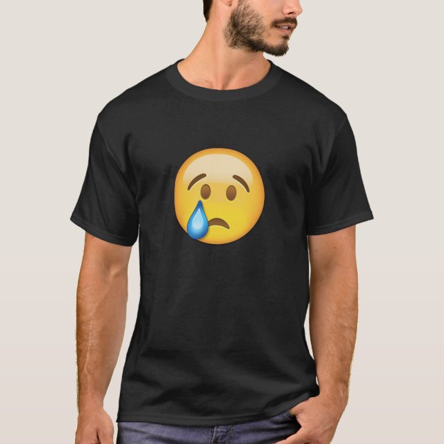Crying Face Emoji T-Shirt (Front)