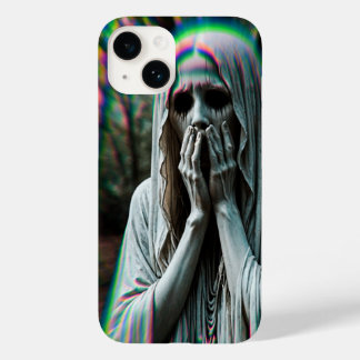 crying graveyard statue themed iPhone 16 case