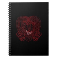Crying Heart In Red - Skeleton Hands Hearts