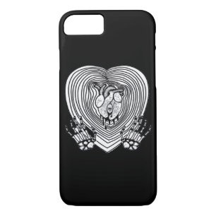 Crying Heart Skeleton Hands Classic Style iPhone 8/7 Case