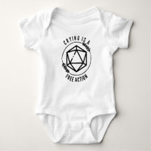 Crying is a Free Action Baby Bodysuit
