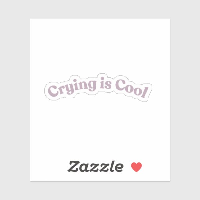 Crying is Cool | Funny Mental Health Joke (Sheet)