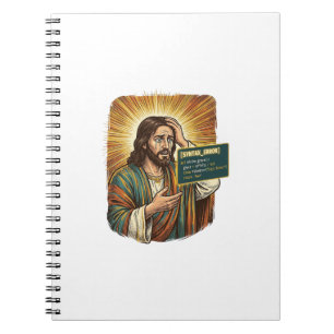 Crying Jesus Syntax Error Coding Programmer Softwa Notebook