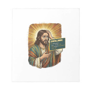 Crying Jesus Syntax Error Coding Programmer Softwa Notepad