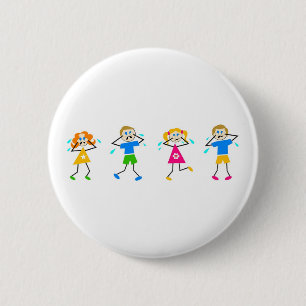 Crying Kids 6 Cm Round Badge
