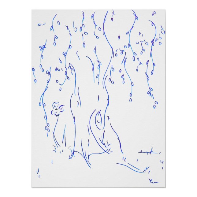 Crying lines, "Simple lines" series Poster (Front)