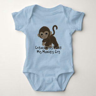 Crying Monkey Baby Bodysuit