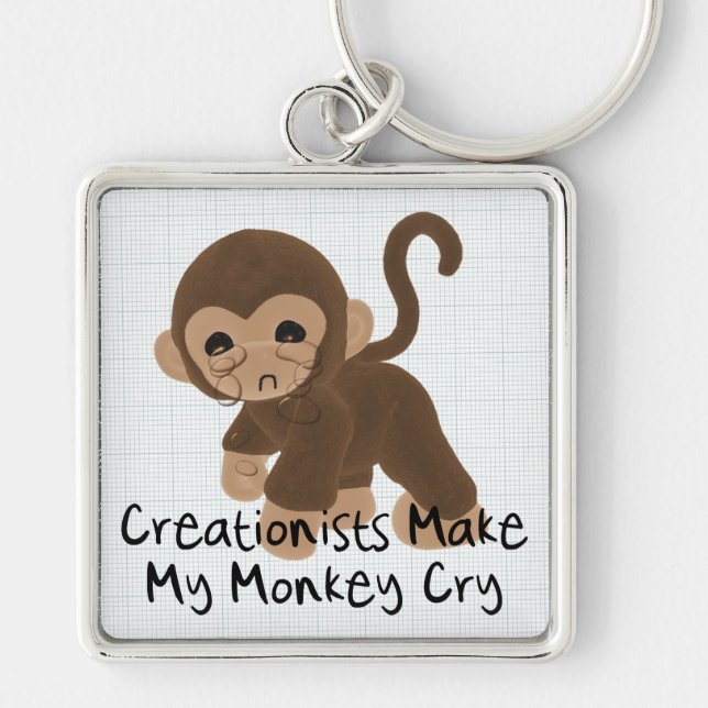 Crying Monkey Key Ring (Front)