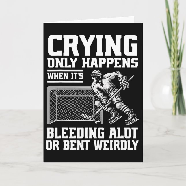Crying Only Happens When It's Bleeding Alot Or Ben Card (Front)