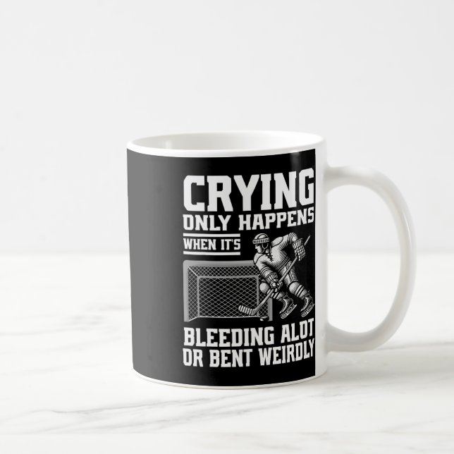 Crying Only Happens When It's Bleeding Alot Or Ben Coffee Mug (Right)