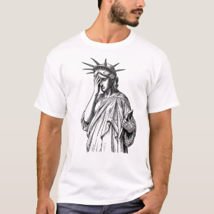 Crying Statue Of Liberty T-Shirt
