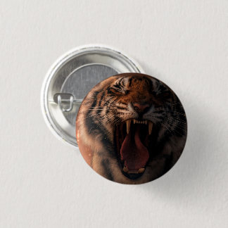 Crying Tiger - Button