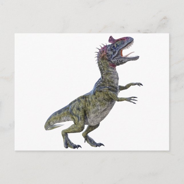 Cryolophosaurus in Side Profile Postcard (Front)