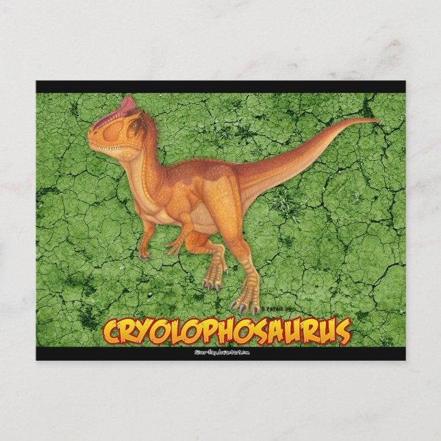 Cryolophosaurus postcard set (Front)