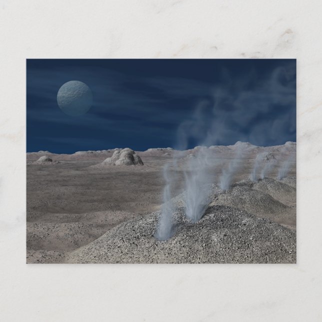 Cryovolcanism on Pluto Postcard (Front)