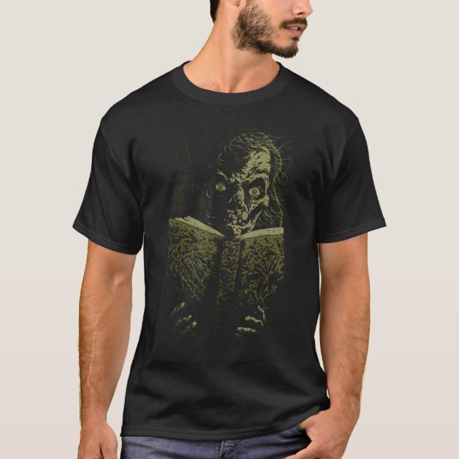crypt dead zombie book fairy tales from the evil b T-Shirt (Front)