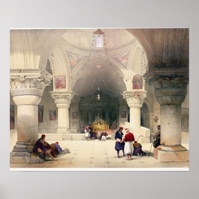 Crypt of the Holy Sepulchre, Jerusalem, plate 20 f Poster (Front)