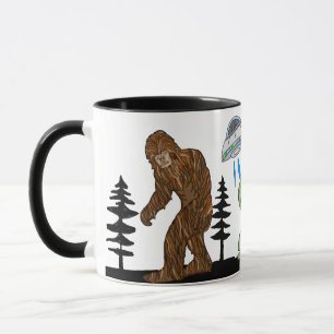 Cryptid Big Foot, Chupacabra, Alien, UFO Mug