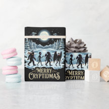 Cryptid Christmas Bigfoot Alien Mothman Wrapping 