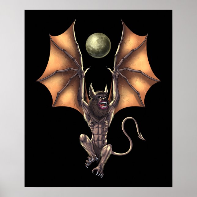 Cryptid Creature Ahool Poster (Front)