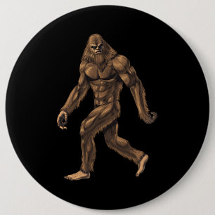 Cryptid Creature Bigfoot 6 Cm Round Badge