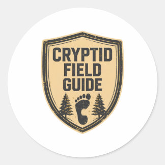 Cryptid Field Guide Badge Sticker