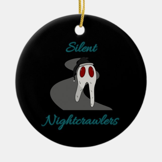 Cryptid Fresno Nightcrawlers Ceramic Ornament (Front)