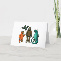 Cryptid Friends: Baby Bodysuit One-sie w/ Bigfoot
