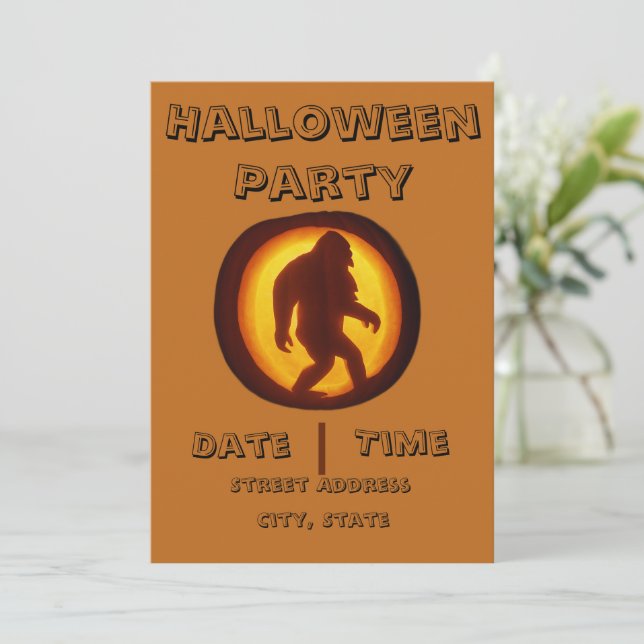 Cryptid Halloween Party— Join the Monster Mayhem  Invitation (Standing Front)