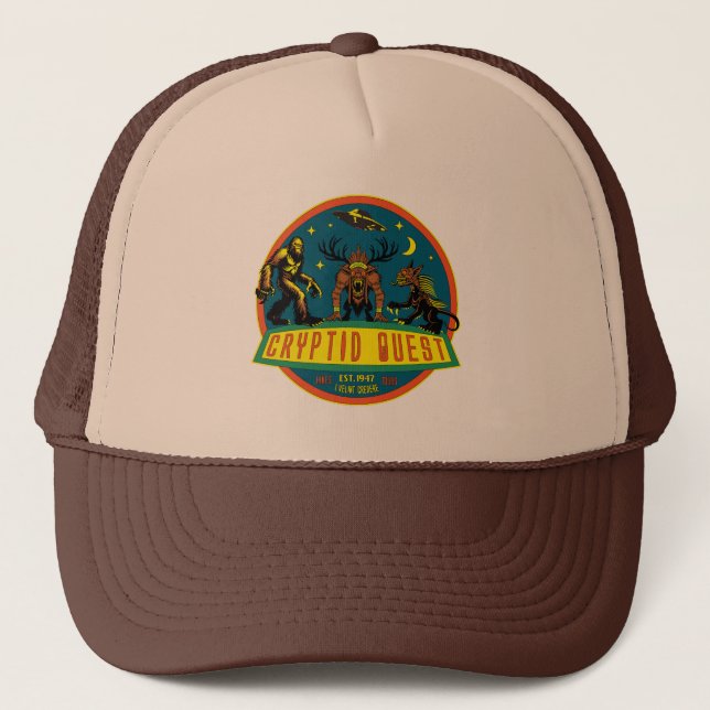 Cryptid Quest Trucker Hat (Front)