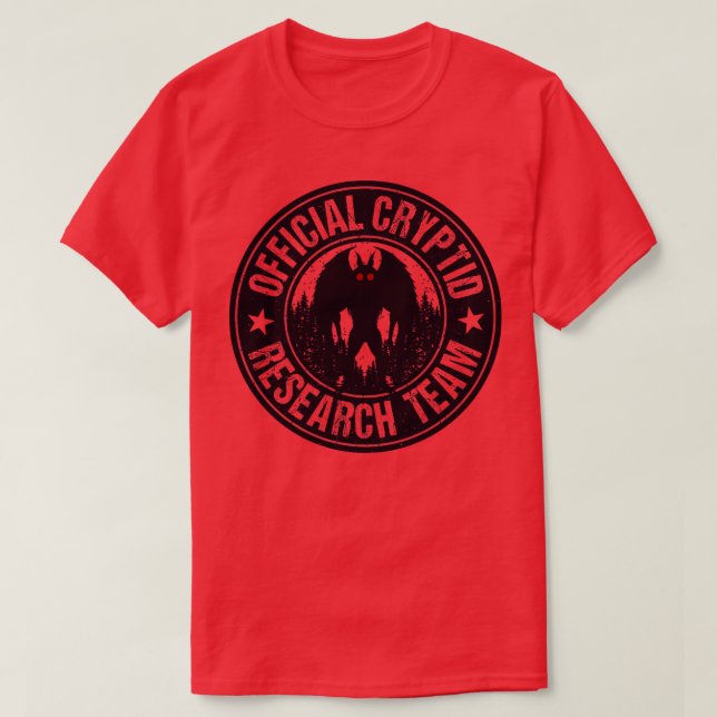Cryptid Research Team Mothman T-Shirt (Design Front)