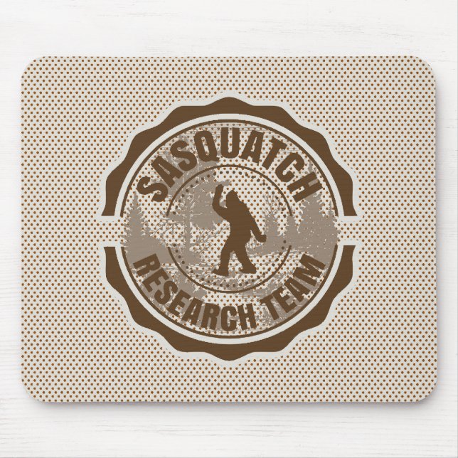 Cryptid Sasquatch Research Team Mouse Pad (Front)