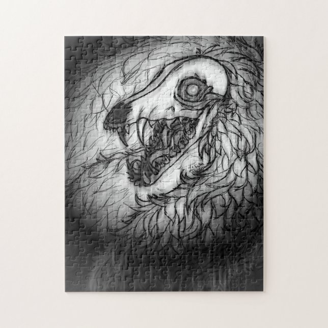 Cryptid: Snow Wasset Sketch  Jigsaw Puzzle (Vertical)
