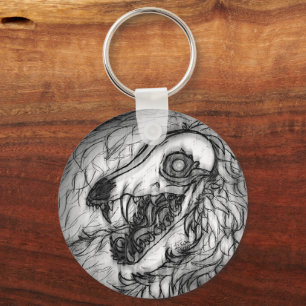 Cryptid: Snow Wasset Sketch Key Ring