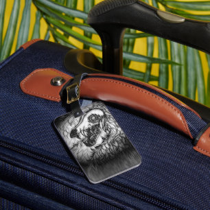 Cryptid: Snow Wasset Sketch Luggage Tag