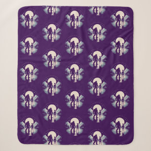 Cryptid UFO Alien Bigfoot Paranormal Encounter Sherpa Blanket