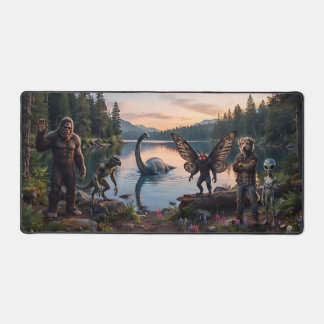 Cryptids | Bigfoot, Chupa, Mothman, Dogman Loch Desk Mat