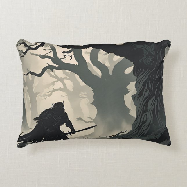 Cryptid's forest  decorative cushion (Front)