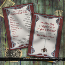 Cryptids–of the World Printable Halloween Game