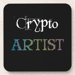 Crypto Artist Dark Coaster