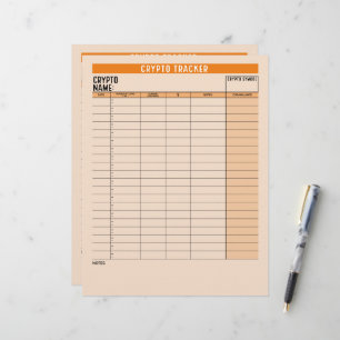 Crypto Asset Tracker with Coin Balance, Transfer Custom Letterhead