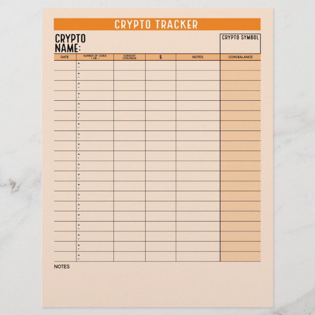 Crypto Asset Tracker with Coin Balance, Transfer Flyer (Front)