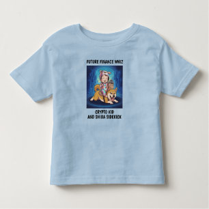 Crypto Baby and Dog Toddler T-Shirt