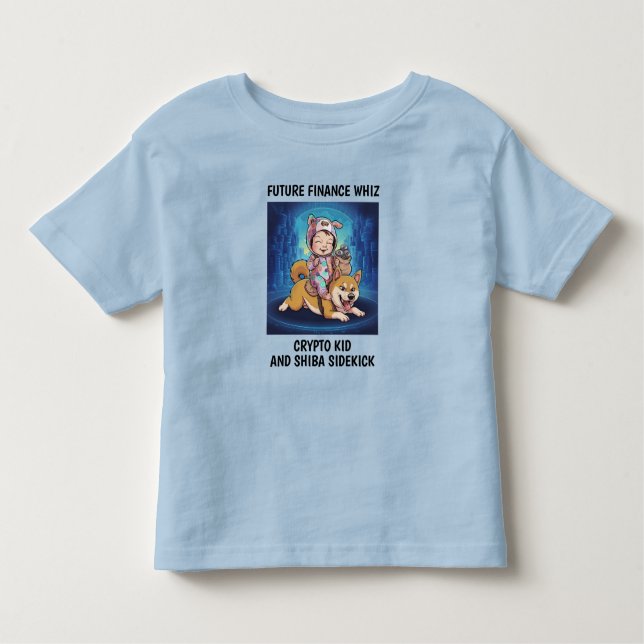 Crypto Baby and Dog Toddler T-Shirt (Front)